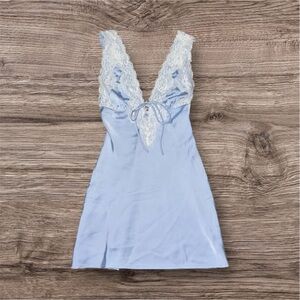 Princess Polly Sky Blue Lace
